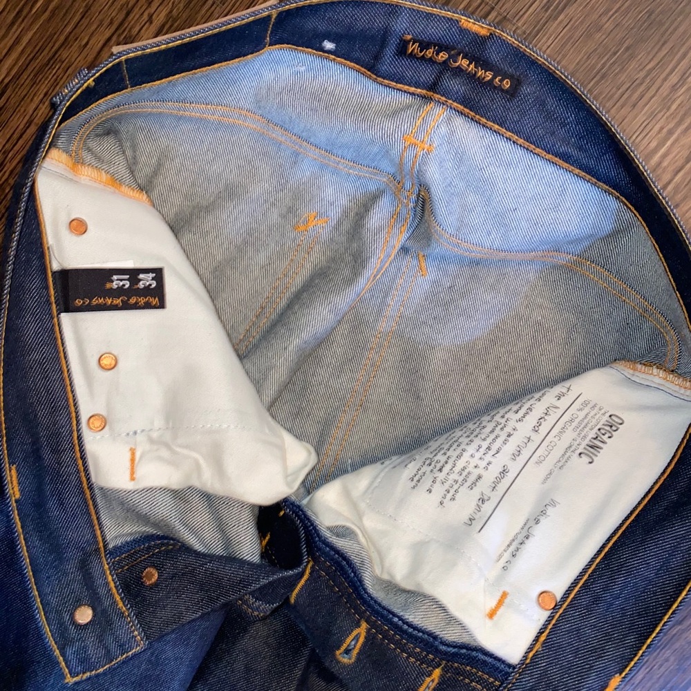 Nudie Jeans Co raw denim jeans. 31W 34L - Picture 4 of 4